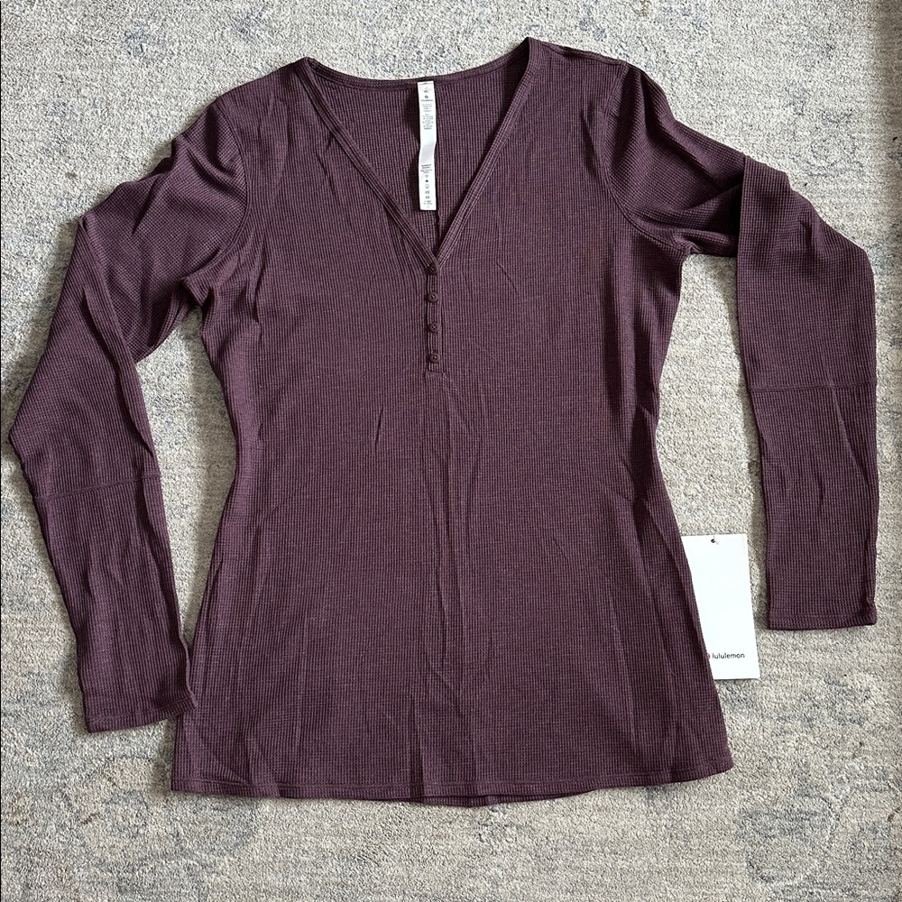 Lululemon Closr Call Henley LS
Size XL
Color:heathered Artic plum
NWT